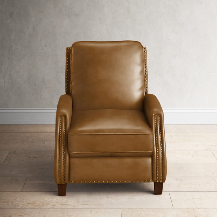 Birch Lane™ Llewellyn 31" Wide Leather Manual Standard Recliner Birch